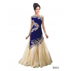 Universal Creation women's blue velvet zoya branded dress materials (100% qualitetive )unstitched